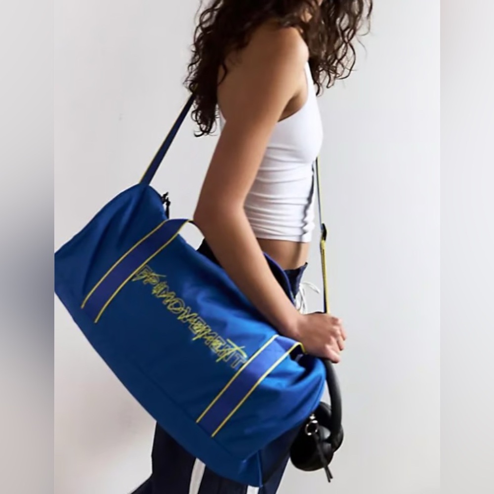 Free People Good Sport Blue Duffel Bag